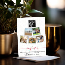Trendy Modern Christmas Collage Foto Holidays
