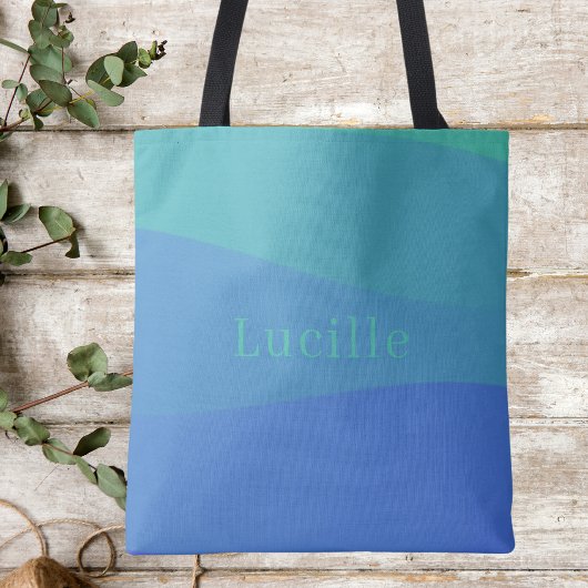 Trendy Modern Colorful Boho Monogram Tasche