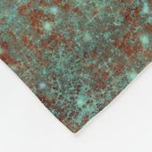 Trendy Modern Copper Patina Metallic Fleecedecke (Ecke)