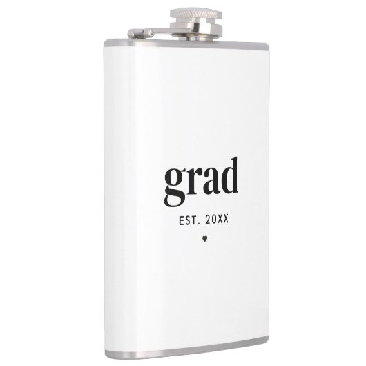 Trendy Modern Customized Abschluss Gift Grad Flachmann (Rechts)