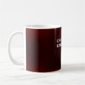 Trendy Modern Dark Red Business Card Kaffeetasse (Links)