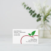 Trendy Modern Dietitian Nutritionist  Visitenkarte (Stehend Vorderseite)