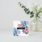Trendy Modern Editable Paint Splash Quadratische Visitenkarte (Stehend Vorderseite)