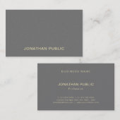 Trendy Modern Elegant Einfach Beruflich Luxus Visitenkarte (Vorne/Hinten)