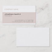 Trendy Modern Elegant Minimalistisches Unternehmen Visitenkarte (Vorne/Hinten)