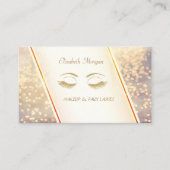 Trendy Modern Elegante, Bokeh, Lashes Visitenkarte (Vorderseite)