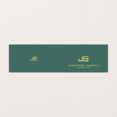 Trendy Modern elegante Monogram am besten geklappt Visitenkarten (Außenseite Aufgefaltet)