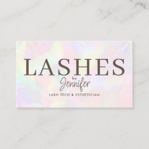 Trendy Modern Eyelash Extensions QR Code Luxury Visitenkarte