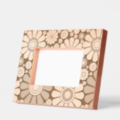 Trendy Modern Floral Daisy Muster Geätzte Rahmen (Links)