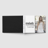 Trendy Modern Foto Class 2025 Abschluss Gästebuch (Voll)