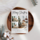 Trendy Modern Foto Collage Weihnachten