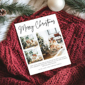 Trendy Modern Foto Collage Weihnachten