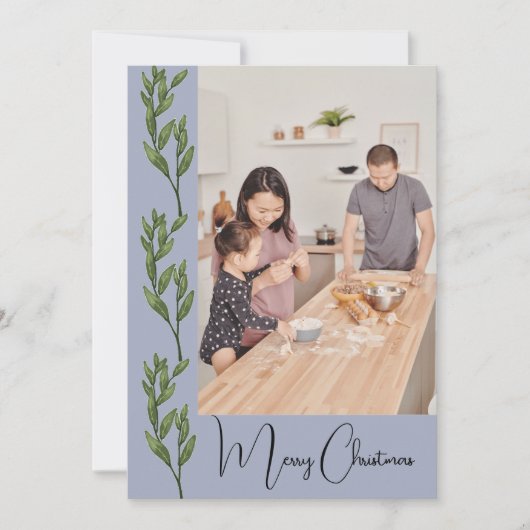 Trendy Modern Foto Weihnachten (Vorderseite)