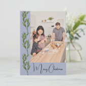 Trendy Modern Foto Weihnachten (Stehend Vorderseite)