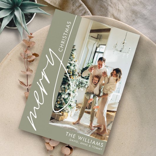 Trendy Modern Foto Weihnachten