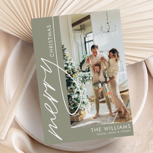 Trendy Modern Foto Weihnachten