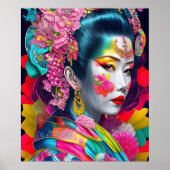 Trendy Modern Geisha Poster Paper (Matte) (Vorne)
