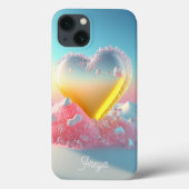 Trendy Modern Girly Liebe Personalisierter Name Case-Mate iPhone Hülle (Rückseite)