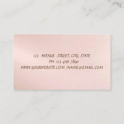 Trendy Modern Glitzer Drops, Lipstick, Makeup Visitenkarte (Rückseite)