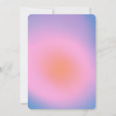 Trendy Modern Gradient Lavender Lila Bat Mitzvah Einladung (Rückseite)