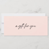 Trendy, modern, handschriftlich, hellrosa Business (Rückseite)