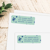 Trendy Modern Handwritten Holiday Address Label