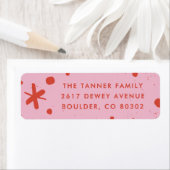 Trendy Modern Handwritten Holiday Address Label (Insitu)