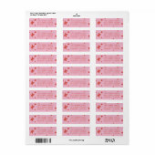 Trendy Modern Handwritten Holiday Address Label (Vorne)