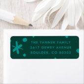Trendy Modern Handwritten Holiday Address Label (Insitu)