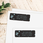 Trendy Modern Handwritten New Year Address Label