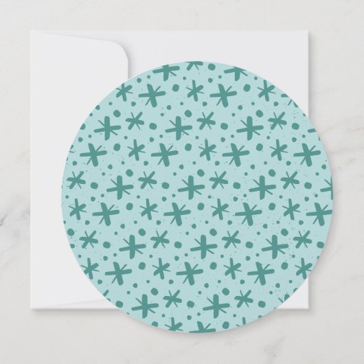 Trendy Modern Handwritten New Year Photo Card Einladung (Rückseite)