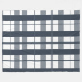 Trendy Modern kariert Fleecedecke (Vorderseite (Horizontal))