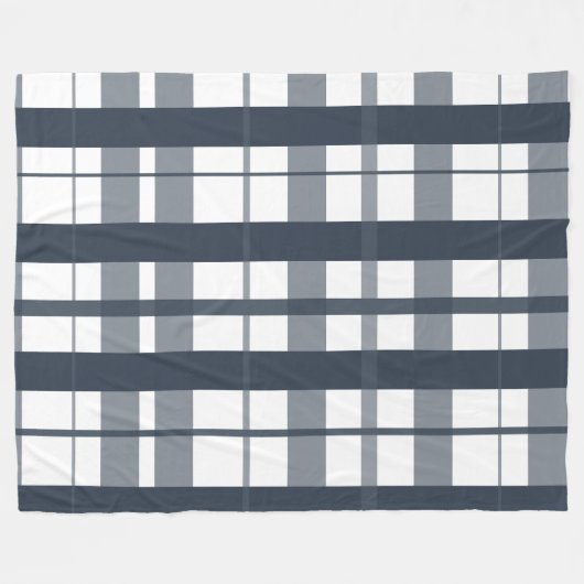 Trendy Modern kariert Fleecedecke (Vorderseite (Horizontal))