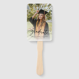 Trendy Modern Lässig Foto Abschluss Fächer