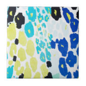 Trendy Modern Leopard Muster Fliese (Vorderseite)