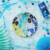 Trendy Modern Leopard Muster Pappteller (Party)