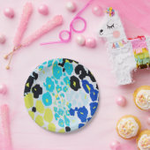 Trendy Modern Leopard Muster Pappteller (Party)