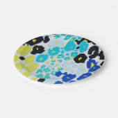 Trendy Modern Leopard Muster Pappteller (Schrägansicht)