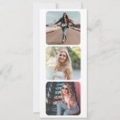 Trendy Modern Light Sky Blue Nail Polnischer Gebur Einladung (Rückseite)