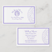 Trendy & Modern Lila Tone Makeup/Haarstil Visitenkarte (Vorne/Hinten)