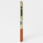 Trendy Modern Line Abstrakt Protea Botanisch iPhone Hülle (Linke Seite)