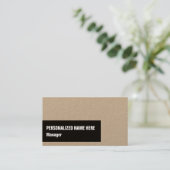 Trendy & Modern Manager Business Card Visitenkarte (Stehend Vorderseite)