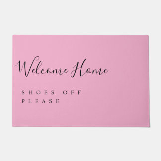 Trendy Modern Minimal Welcome Shoes Off  Fußmatte