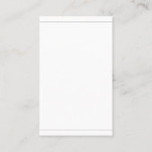 Trendy Modern Minimalistischer Design Chic Schlich Visitenkarte (Rückseite)