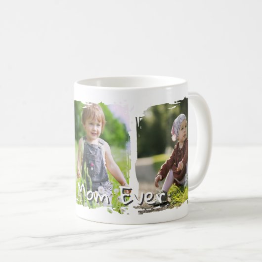 Trendy Modern Mother Best Mom Ever Keepsake Kaffeetasse (VorderseiteRechts)