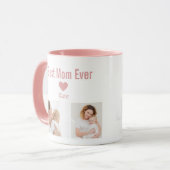 Trendy Modern Mother Best Mom Ever Keepsake  Tasse (Vorderseite Links)