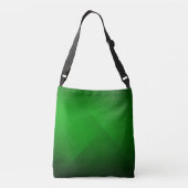 Trendy Modern Neon Green Monogram Tragetaschen Mit Langen Trägern (Rückseite)
