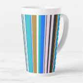 Trendy Modern New Stripes Milchtasse (Rechte Ecke)