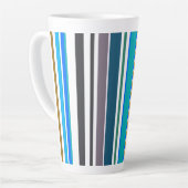 Trendy Modern New Stripes Milchtasse (Linke Ecke)