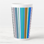 Trendy Modern New Stripes Milchtasse (Vorderseite)